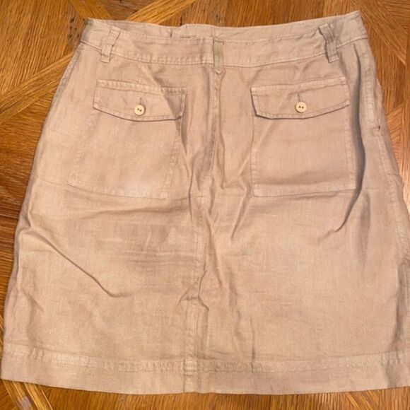 ✨ tommy bahama tan linen skirt✨ - Picture 4 of 8